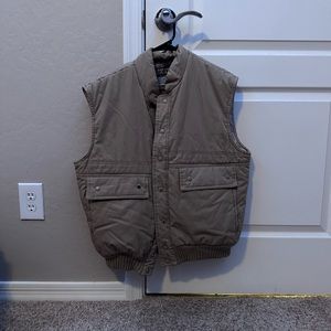 Tan winter Vest. some weathering of the buttons